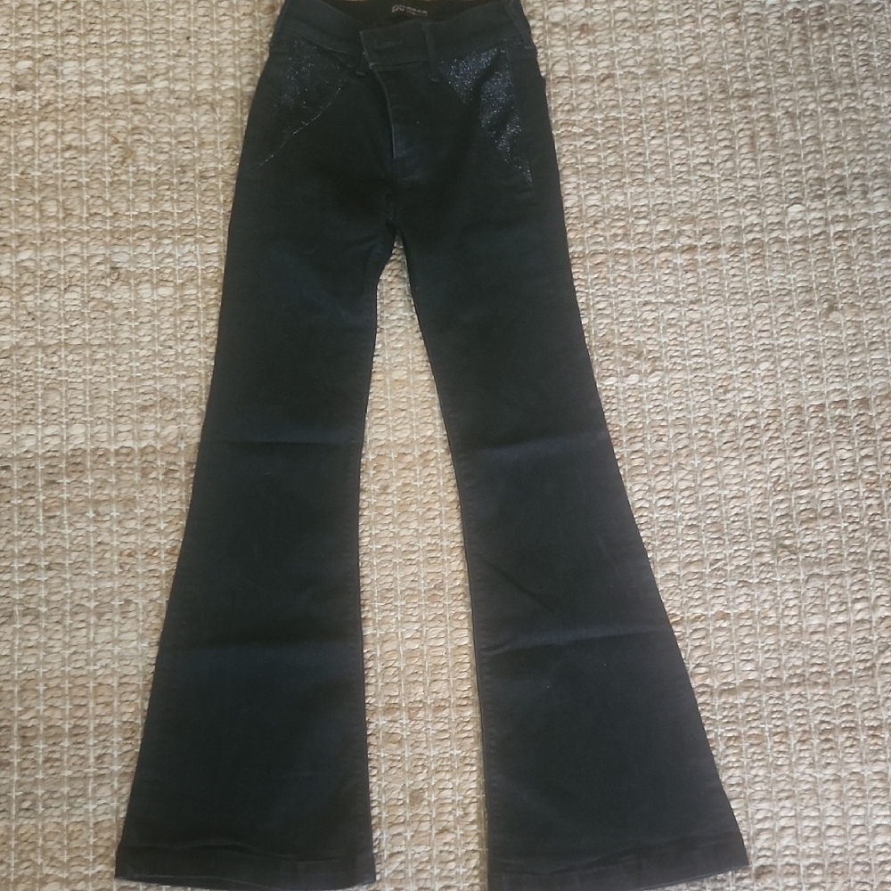 Express Black Flare & Wide Leg Jeans